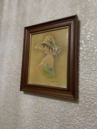 Cuadro mujer con sombrero