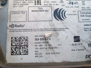 Pantalla 8" + módulo Mib2 seat leon mk3 cupra 5F