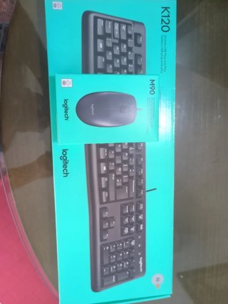 Teclado y Ratón Logitech K120 M90
