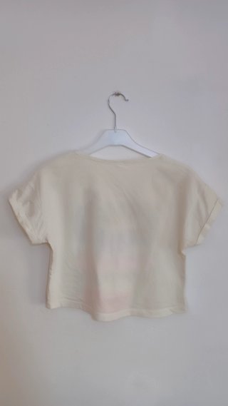 Camiseta Crop Top blanca "Dreams of New York"