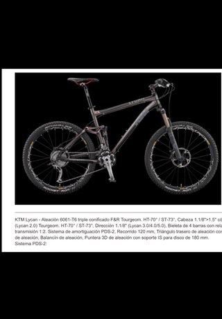 Bicicleta KTM LYCAN 2.0 mejor ver y probar