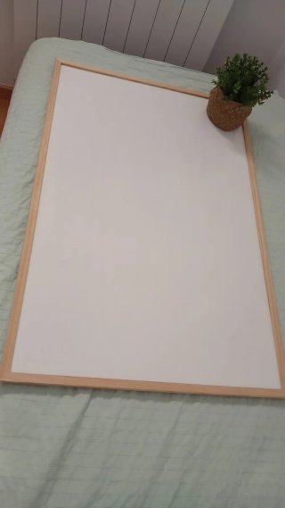 Pizarra blanca marco madera