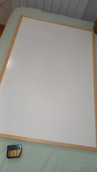 Pizarra blanca marco madera