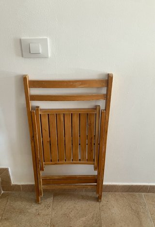 2 Sillas Plegables Madera