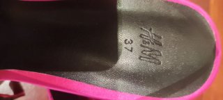Sandalias H&M fucsia plataforma tacón