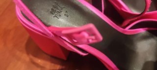 Sandalias H&M fucsia plataforma tacón