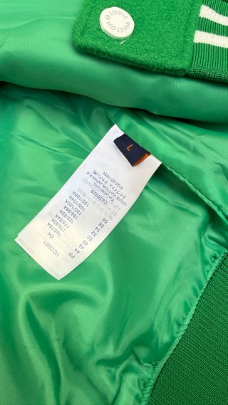 Chaqueta Bomber Louis Vuitton Verde y Blanca