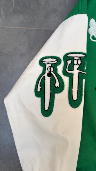 Chaqueta Bomber Louis Vuitton Verde y Blanca