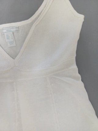 Camiseta Mango tirantes blanca talla M