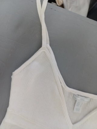 Camiseta Mango tirantes blanca talla M