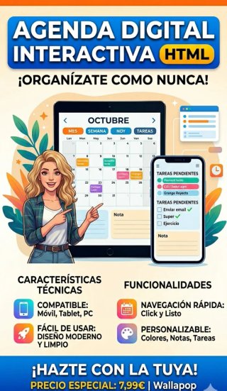 Agenda Digital Interactiva HTML