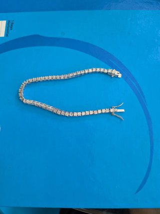 Pulsera circonitas plata