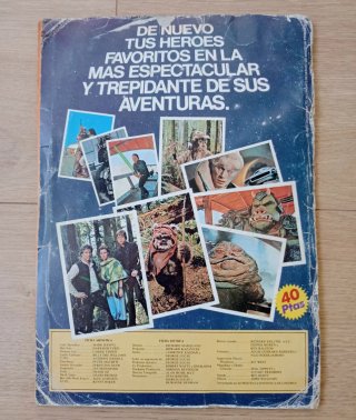 ÁLBUM CROMOS RETORNO DEL JEDI (COMPLETO).