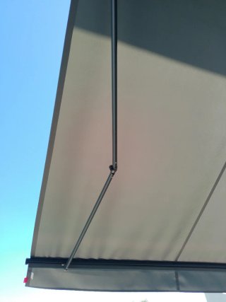 Toldo gris impermeable 300x250 m