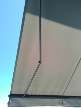 Toldo gris impermeable 300x250 m