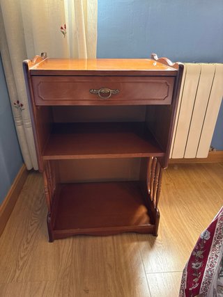 Mesa auxiliar madera con cajón