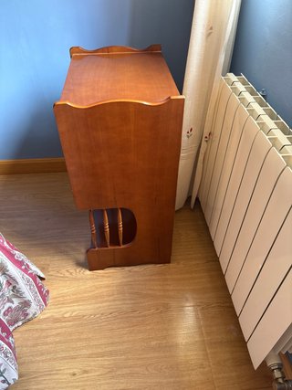 Mesa auxiliar madera con cajón