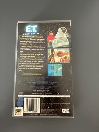 Cinta VHS E.T. El Extraterrestre (Español)