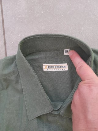 Camicia uomo Luca D'Altieri verde