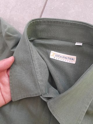 Camicia uomo Luca D'Altieri verde