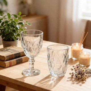 Set calici e bicchieri in vetro