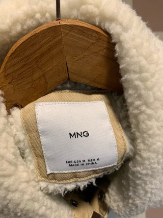Chaqueta Mango Beige Talla M