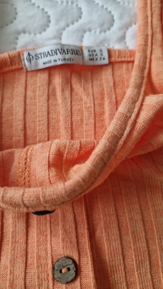 Conjunto Top y Pantalón Stradivarius Naranja T.S