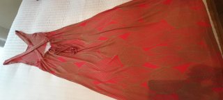 Vestido largo con espalda descubierta