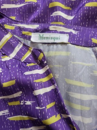 Camisa Monisqui Morada y Amarilla T M Nueva