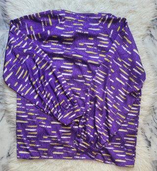 Camisa Monisqui Morada y Amarilla T M Nueva