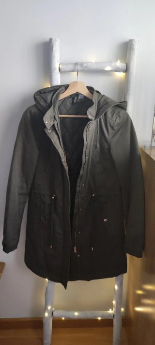 Parka H&M Verde Talla 34