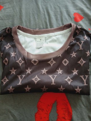 T-shirt donna monogram marrone