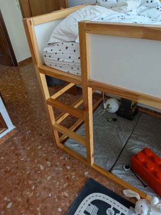 Cama infantil IKEA KURA + Dosel