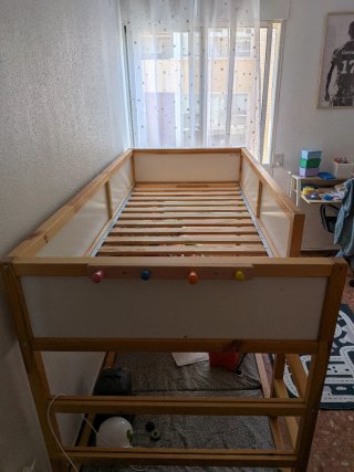 Cama infantil IKEA KURA + Dosel