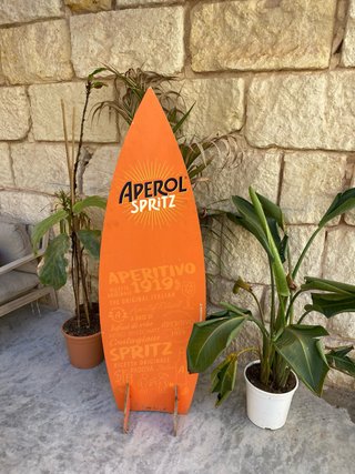 Tabla Surf Pizarra Bar Aperol