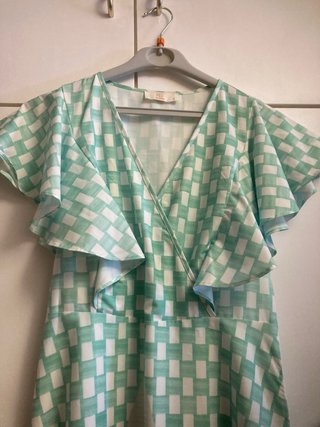 Vestido estampado con cinto