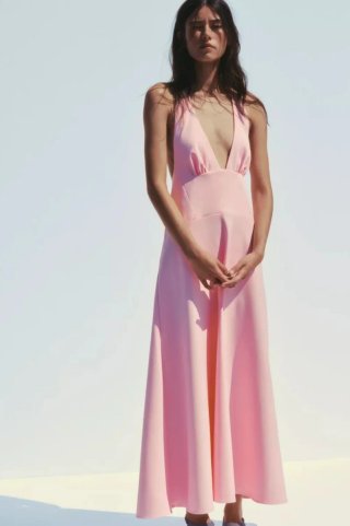 Vestido largo Zara Talla L