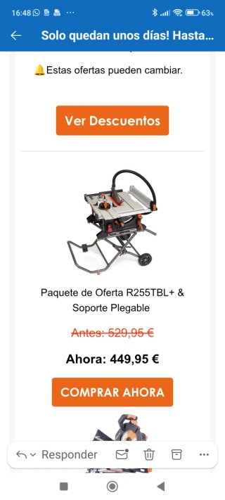 Sierra de mesa Evolution R255TBL+ Soporte