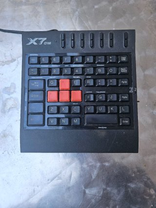 Tastiere da Gaming X7 G100 Nero/Rosso