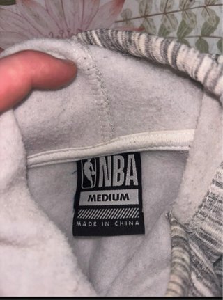 Sudadera NBA Gris y Roja