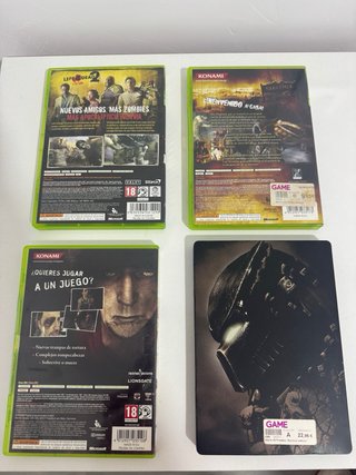 Lote 4 videojuegos para Xbox 360: Terror y Acción