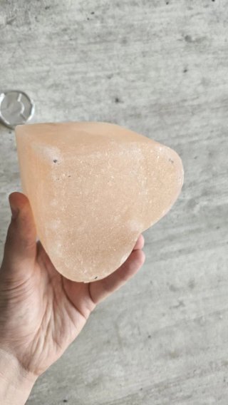 Portacandele a forma di cuore in pietra