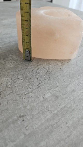 Portacandele a forma di cuore in pietra