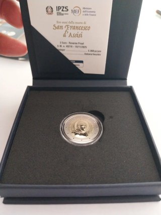 Monedas Italia 2026 Pinocho y Fco asis