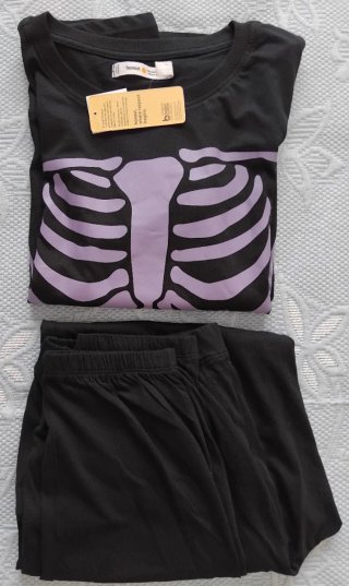 Pijama Esqueleto Talla M Algodón