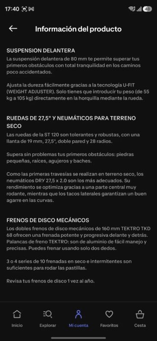 Bicicleta Montaña Rockrider ST 120