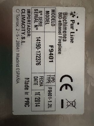 Chimenea Bioetanol Pur Line F9401