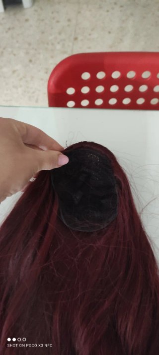 Extensiones pelo ondulado burdeos