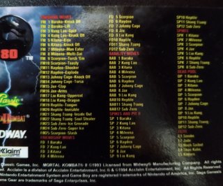 Carte Mortal Kombat II