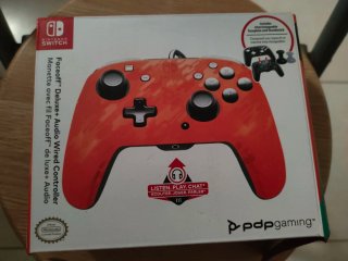 Mando PDP Faceoff Nintendo Switch Rojo